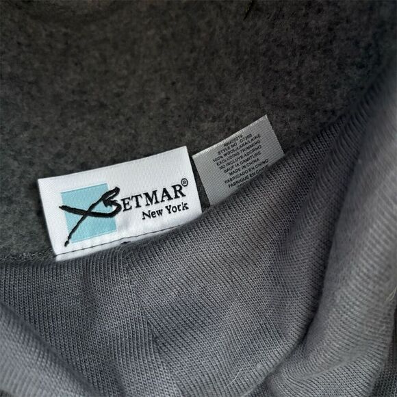 Vintage Betmar New York Wool Hat Gray Unisex with Tie Scarf - Picture 7 of 9